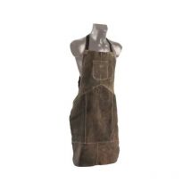 Tablier de soudeur en croute de cuir marron