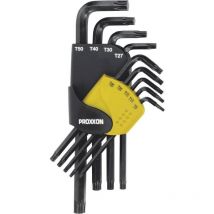 Proxxon - Industrial 6 pans intérieurs (tx) Jeu de clés mâles coudées t 8, t 10, t 15, t 20, t 25, t 27, t 30, t 40, t 50