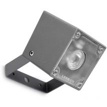 Leds-c4 - Proyector IP65 Cube 1 led 4 Blanco Neutro - 4000K Gris Urbano 184LM para Exterior de Pared, Jardín, Terraza