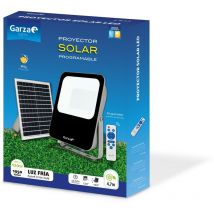 Proyector solar de 120W con mando a distancia, programable y regulable. Luz fría - Garza