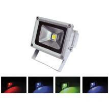 Electrobilsa - proyector led IP65 20W rgb 160o 230V mando a distancia incluido control de varios proyectores