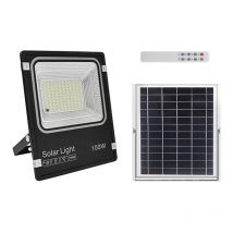 Proyector Led 100 W.6000 K.+placa Solar+mando Distancia Ip65