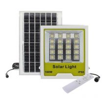 Cct 100W solar led floodlight, 3000-4000-6000K