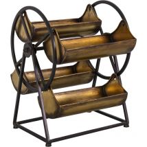 Antic Line Créations - Fourre tout rotatif 4 plateaux en fer 30.5 x 28 x 36.5 cm