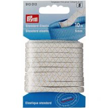 Elastico Standard, Polyester, Bianco, 5 mm, 10 m - Prym