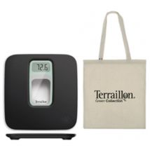 Pèse-personne électronique 160kg/100g noir/vert d'eau - Terraillon - 15244
