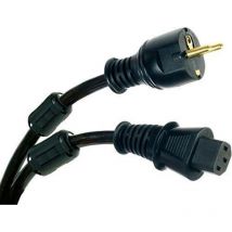 Real Cable - Kapton Conducteurs en cuivre ofc 3x2,5 mm2 Isolation KaptonBlindage asymétrique Ferrites d'antiparasitageContacts en or