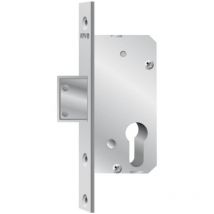 KFV PT-Einsteckriegelschloss Nr. 60 PZ – 160x24mm – 2-tourig – glanzverzinkt – für Rohrrahmentüren