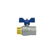 P.T.-Kugelhahn mit männlich-weiblichem Evolutionsschmetterling