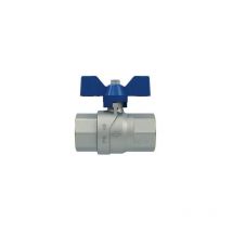 FIV - Kugelhahn 3/8' mit blauer Aluminium-Fernbedienung