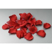 Pétales rouges en tissu