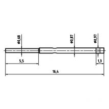 Hartmann h 1007 c Präzisionsprüfstifthülse - PTR