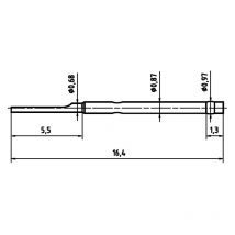 Hartmann h 1007 l Präzisionsprüfstifthülse - PTR