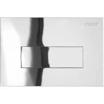 Pucciplast - Placca Sara 330x180 mm spessore 12 mm Con Telaio + Sportello - Colore: Cromo