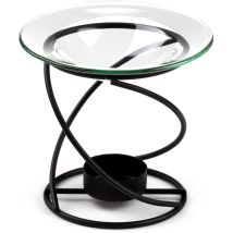 Puckator - Ob100 Bruciatore Spirale A Olio, Metallo, 12 X 12 X 10 Cm, Nero