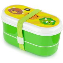 Set di Contenitori per Alimenti Bento con Posate - Dinosauri - Animali Dolci - Puckator