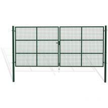 Casanoov - Puerta abatible de malla verde olga 4m Alt.180cm