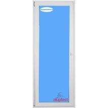 Eco-blu - Puerta Balconera pvc 900x2100 Blanca Oscilobatiente Izquierda Vidrio Transparente