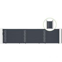 Casanoov - Puerta corredera 6m arlberg H.140cm aluminio + cancela arlberg H140 gris