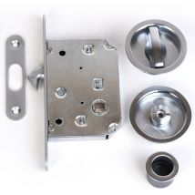 Klose Besser - Cerradura de Corredera con Bloqueo Color Plata a ras