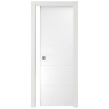 Ferramenta1.com - Puerta Corredera Rayada Blanca cm. 210x70