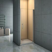 Aica Italy - Puerta de ducha Abatible Frontal Cristal 6mm Antical 76x185cm