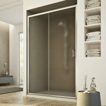 Puerta de ducha deslizante vidro impreso h 185 mod. Replay 1 Hoja 120 cm