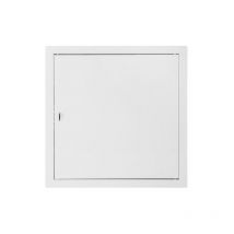 Trampilla de inspección Puerta de inspección de metal, blanca, 50x50 cm