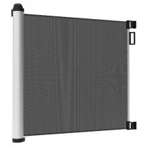 Leogreen - Barrera Aeguridad Niños Escalera Extensible/Retráctil 0-125 cm, Barrera Escalera Bebe Retráctil Puerta Enrollable Bebe, Puertas de