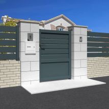 Puerta de jardín mixta l 1000 x h 1625 mm