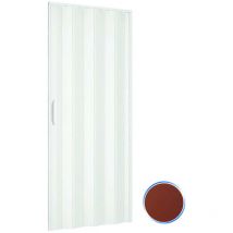 Pinto - Puerta plegable de interior en kit de pvc mod. Simona Caoba 82x220 cm
