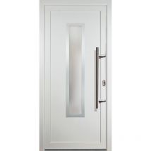 Meeth - Puertas de casa exclusivo modelo 32, dentro: blanco, fuera: blanco ancho: 98cm, altura: 208cm chapa derecha