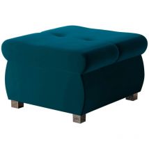 Mirjan24 - Reposapiés Comfivo 122, Venus Velvet 2911, 39x60x60cm, Diámetro: 0, Tapiz, Patas: Metal, 0