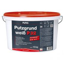 Pufas - Putzgrund P32 weiß fein 15kg 026203000