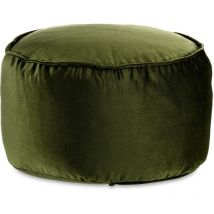 Gepolsterter Hocker aus Samt, ø 60 cm