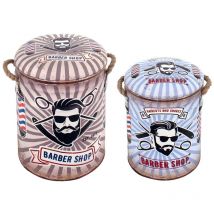 Signes Grimalt Möbelhocker Taburetes 2 Einheiten Multicolor -Hilfsmöbel 30x30x39cm 25618