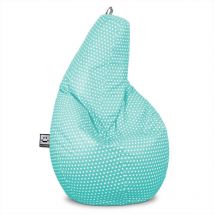 Puff Pera Estampado Stars Turquesa Happers xl