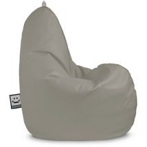 Happers - Pouf Poire Relax Similicuir Cendre Enfant Cendre
