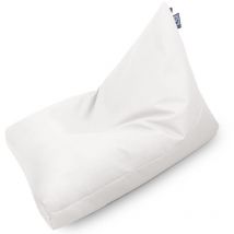 Puff Pirámide Polipiel Indoor Blanco Happers xl