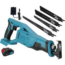 Mawiron - Puissante scie alternative à vitesse variable sans fil , batterie 1x3000mah et chargeur , bouton de changement de vitesse et de