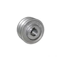 Puleggia in alluminio 2 Gole Foro 28 mm Diametro Esterno 148 mm Sezione a per Motore Elettrico