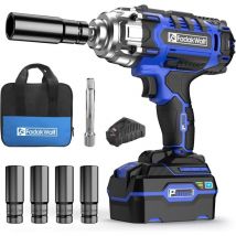 PULITUO Cordless Impact Wrench 1/2 Inch,Yellow