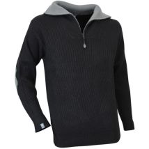 Pull col camionneur noir - Couleur Noir - Taille Vêtement 2XL
