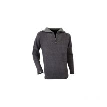 Pull col camionneur anthracite Cacao LMA Couleur Gris foncé - Taille Vêtement 4XL