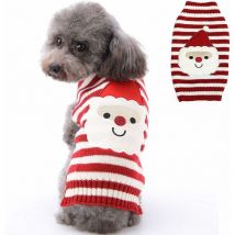 Pull de Noël pour chien de compagnie (Père Noël à rayures (xxl)) Fei Yu
