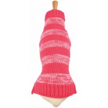 Pull Echarpe fantaisie pour chien 2 en 1 Rose Taille : T25