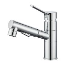 Pull-Out Kitchen Faucet - 360° Swivel Chrome Sink Mixer Tap