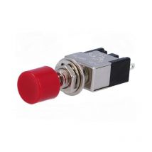 SCI - Pulsador 1posicion 1Cto 3A/250Vac Pulsador rojo on (on)