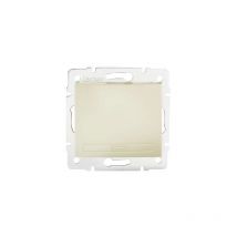 Kanlux - Pulsador Empotrable Simple domo Blanco Perla