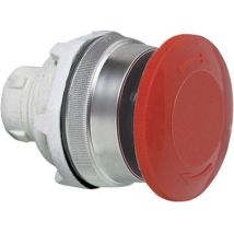 100948 T11AD01 Pulsante a fungo Anello frontale in plastica, cromato, lucido Rosso 1 pz. - Baco